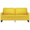 vidaXL 2-personers sofa 140 cm stof lysegul
