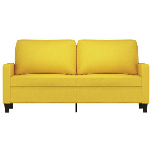vidaXL 2-personers sofa 140 cm stof lysegul