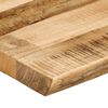 vidaXL bordplade 140x60x2,5 cm naturlig kant massivt ru mangotræ