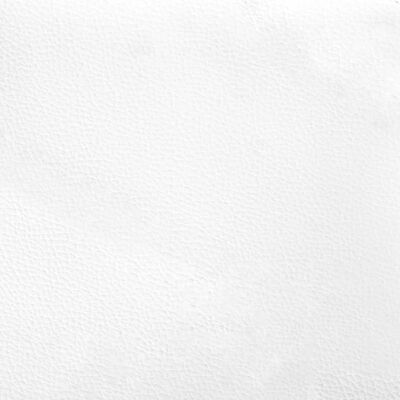 vidaXL sengeramme med sengegavl 100x200 cm kunstlæder sort og hvid
