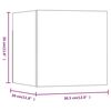vidaXL væghængte tv-skabe 8 stk. 30,5x30x30 cm røget egetræsfarve