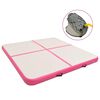 vidaXL oppustelig gymnastikm&aring;tte m. pumpe 200x200x15 cm PVC lyser&oslash;d