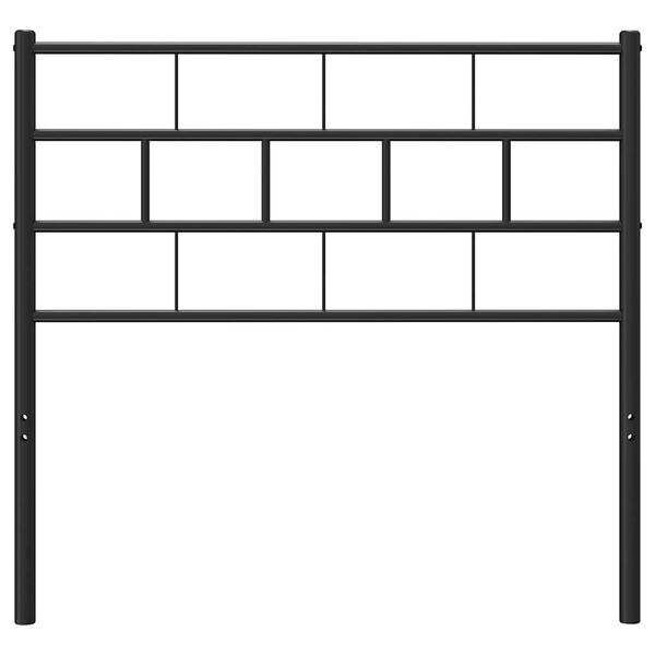 vidaXL udskiftningsgavl 75 cm metal sort