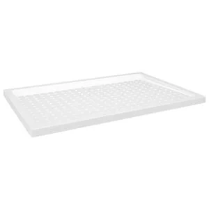vidaXL brusekar med dupper 80x120x4 cm ABS hvid