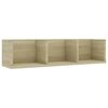 vidaXL cd-reol 75x18x18 cm konstrueret tr&aelig; sonoma-eg