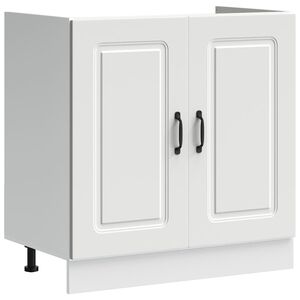 vidaXL underskab til vask Kalmar 80x46x81,5 cm konstrueret tr&aelig; hvid