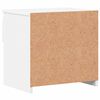 vidaXL sengeborde 2 stk. 40x30x39 cm konstrueret træ hvid højglans