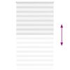vidaXL zebragardin hvid 135x230 cm stofbredde 130,9 cm polyester