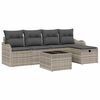 vidaXL Havesofa S&aelig;t 6 stk. Poly rattan