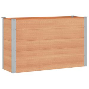 vidaXL H&oslash;jbed Brun 150 x 50 x 91 cm WPC og Aluminium