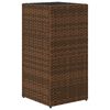 vidaXL plantekasser 2 stk. 30x30x60 cm polyrattan brun