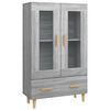 vidaXL skab 70x31x115 cm konstrueret tr&aelig; gr&aring; sonoma-eg