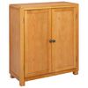 vidaXL Kabinet med opbevaring Brun 80 x 35 x 95 cm Massivt Eg Tr&aelig;