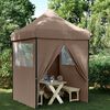 vidaXL Party Tent Brun 200 x 200 x 306 cm Oxford stof