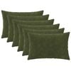 vidaXL Pudebetr&aelig;k 6 pcs HEERLEN Gr&oslash;n 30 x 50 cm Mikrofiber Fleece