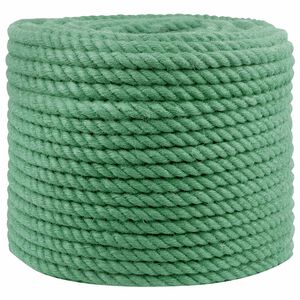 vidaXL Jute reb 10 mm Gr&oslash;n 100% Tossa jute