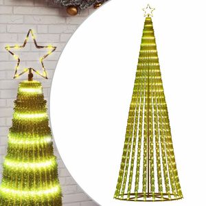 vidaXL LED-juletr&aelig; 475 LED'er 247 cm varmt hvidt lys
