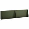 vidaXL St&oslash;ttemur 2 stk. 80 x 12 x 50 cm St&aring;l Olivengr&oslash;n