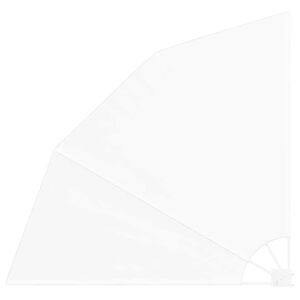 vidaXL Balkon Afsk&aelig;rmning 140 x 140 cm Polyester Hvid