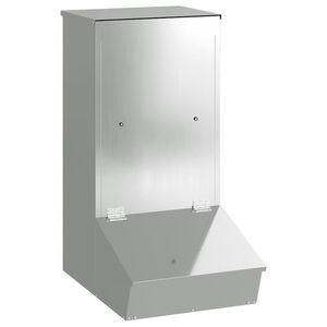 vidaXL Svinefeeder S&oslash;lv 55 x 38 x 76 cm 20 kg Galvaniseret st&aring;l