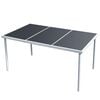 vidaXL havebord 150 x 90 x 74 cm sort st&aring;l