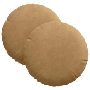 vidaXL S&aelig;depuder 2 stk. Fl&oslash;jl Brun &Oslash;30 x 13 cm