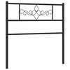 vidaXL udskiftningsgavl 75 cm metal sort