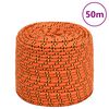 vidaXL tovv&aelig;rk til b&aring;d 6 mm 50 m polypropylen orange