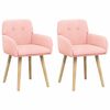 vidaXL Spisestole 2 stk. Boucl&eacute; Lyser&oslash;d 59 x 57 x 85 cm