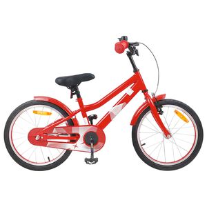 vidaXL B&oslash;rnecykel 18 tommer til 5-7 &aring;r gammel R&oslash;d