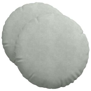 vidaXL S&aelig;depuder 2 pcs Lysegr&aring; &Oslash; 40 x 13 cm Fl&oslash;jl