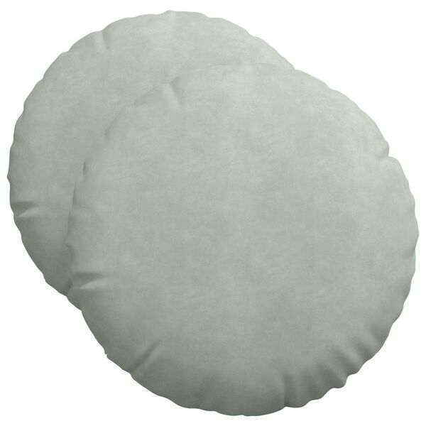 vidaXL S&aelig;depuder 2 pcs Lysegr&aring; &Oslash; 40 x 13 cm Fl&oslash;jl