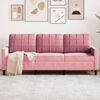 vidaXL 3-personers sofa 180 cm fl&oslash;jl lyser&oslash;d