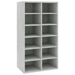 vidaXL skoreol 54x34x100,5 cm konstrueret tr&aelig; betongr&aring;