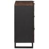 vidaXL Sideboard med skuffe Brun 60 x 33.5 x 75 cm Massivt mangotr&aelig;