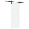 vidaXL Skyded&oslash;r 83 x 211 cm Konstrueret tr&aelig; Hvid og sort
