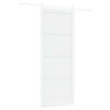 vidaXL Skyded&oslash;r ORKDAL 93 x 232 cm Konstrueret tr&aelig; Hvid