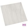 vidaXL Gulvplanker 55 pcs Creme 5,11 m&sup2; PVC