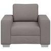vidaXL Sofa 59cm Gr&aring;brun Stof