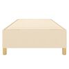 vidaXL Boxspring sengeramme Creme 100x200 cm Stof