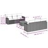 vidaXL sofaes&aelig;t til haven 7 dele med hynder polyrattan gr&aring;
