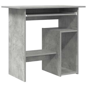 vidaXL skrivebord 80x45x74 cm konstrueret tr&aelig; betongr&aring;