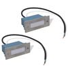 vidaXL fors&aelig;nket LED-trappelys 2 stk. 44x111x56 mm
