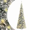 vidaXL kunstigt juletr&aelig; med sne 50 LED'er 120 cm pop op-funktion