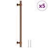 vidaXL skabsh&aring;ndtag 5 stk. 224 mm rustfrit st&aring;l bronzefarvet