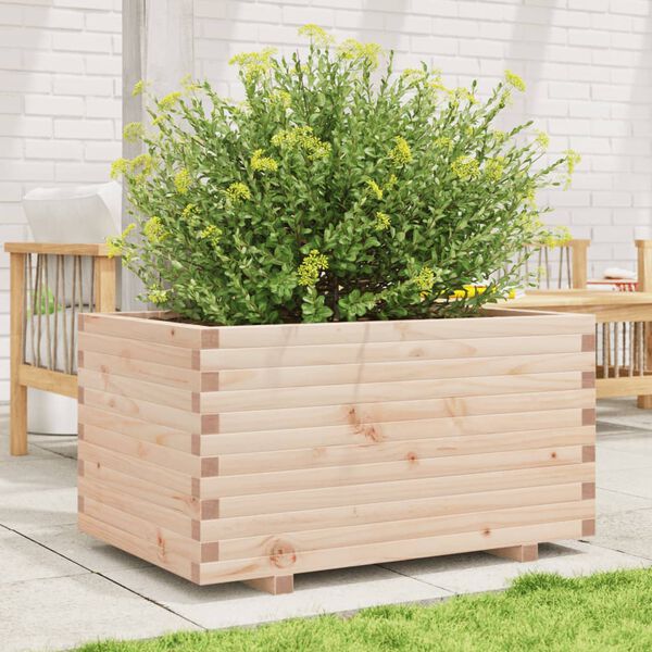 vidaXL plantekasse 90x60x49,5 cm massivt fyrretr&aelig;
