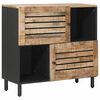 vidaXL Opbevaringsskabe Brun 80 x 33,5 x 75 cm Massivt mangotr&aelig;
