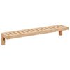 vidaXL V&aelig;gh&aelig;ngt Reol Naturfarvet 62 x 10 x 12,5 cm Massiv valn&oslash;ddetr&aelig;