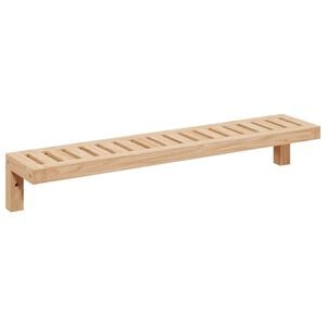 vidaXL V&aelig;gh&aelig;ngt Reol Naturfarvet 62 x 10 x 12,5 cm Massiv valn&oslash;ddetr&aelig;