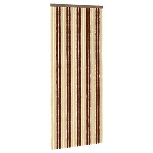 vidaXL Insektgardin i chenille Brun og Beige 90 x 220 cm 100% PP